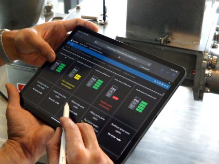 Bewaking van de status van de machine via een mobiel apparaat