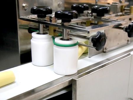 Pineapple Cake dough being shaped in the production line