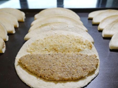 Quesadillas er jævnt fyldt med ingredienser