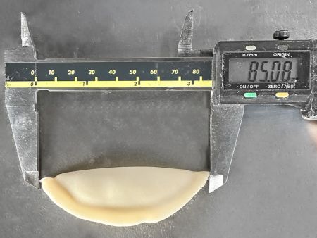 Parené knedle prispôsobené na dĺžku 8,5 cm