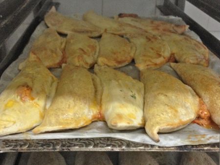 The Calzones have a handmade appearance