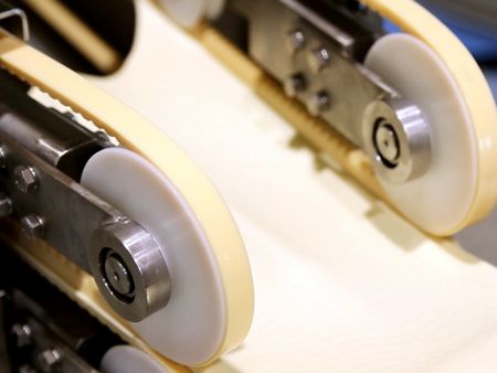 Come la macchina stende l'impasto per renderlo sottile, quasi permeabile alla luce?