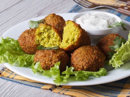 This automated production line can also produce Falafel