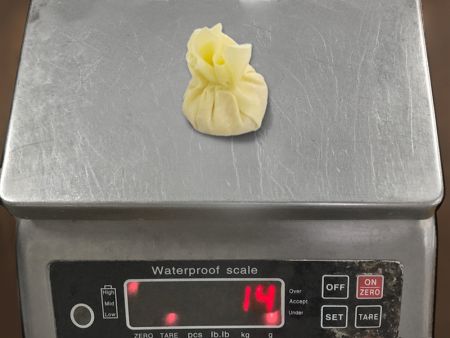 Wontons der vejer 14 g hver