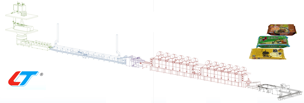Línea de producción automática de fideos secos (ramen) -  | Equipo automático para la producción de fideos secos (ramen)