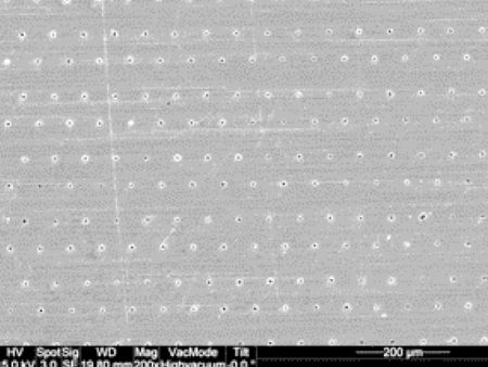 Sis püskürtücüler için mikron delikler