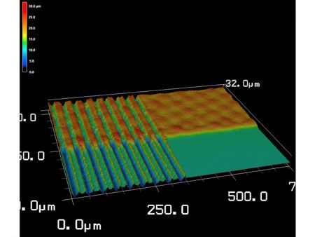 Precision Laser Micro-etching - Hortech precisely calibrates parameters to employ laser micro-etching on double sided ITO thin film glass sensors