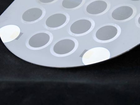 거울렌즈의 Germanium 표면 마이크로 텍스처링 / 마이크로 구조화 - 정밀 레이저 가공에 의한 Ge 거울 표면 마이크로 텍스처링 / 마이크로 구조화
