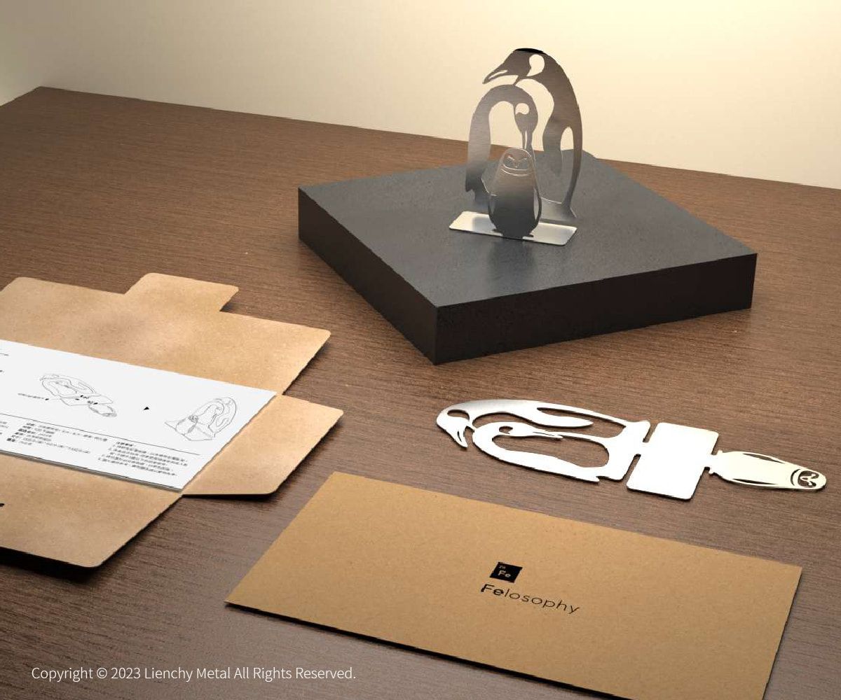 비즈니스 카드/봉투 홀더 세트 (펭귄)