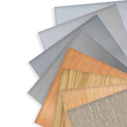 Colores de metal laminado y acero inoxidable anti-huellas disponibles en stock.