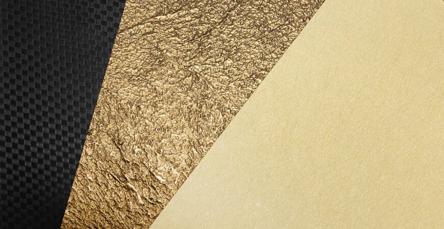 Benzersiz dokuya sahip PVC kaplamalı metal serisi.