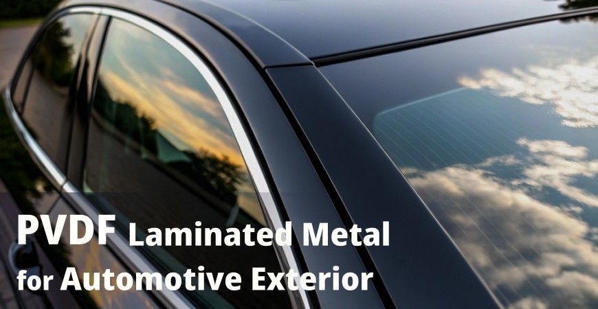 PVDF-laminiertes Metall für den Automobilgebrauch – ideal für dekorative Fenster- und Türverkleidungen.