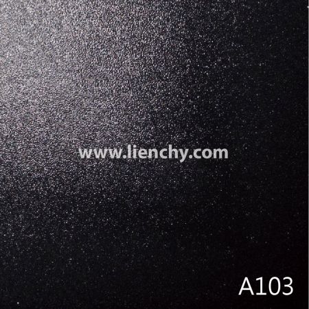 黑亮皮紋素色PVC覆膜金屬鋼品(皮膜)
