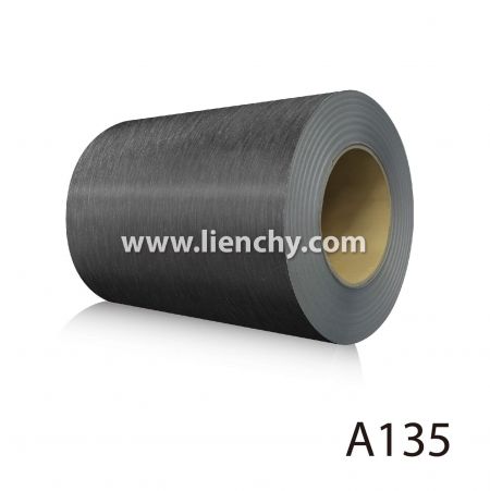 Metallisk hårlinje PVC-film laminert metallrull