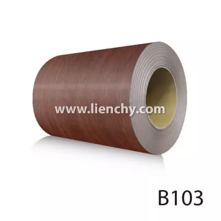 Redwood Grain PVC Pre-coated Metal coil