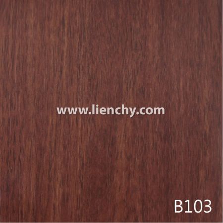 Película de metal pre-recubierto con PVC de grano de madera de cedro rojo