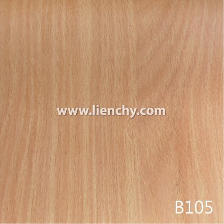 Película de metal pretratado de PVC de grano de madera de haya