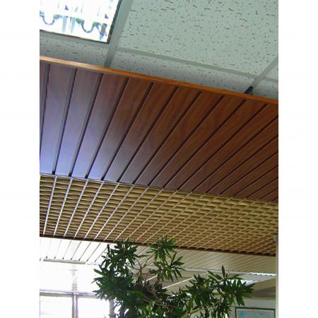 Rasterplafond met Yew houtnerf PVC gelamineerde metalen plaat als oppervlakte decoratie