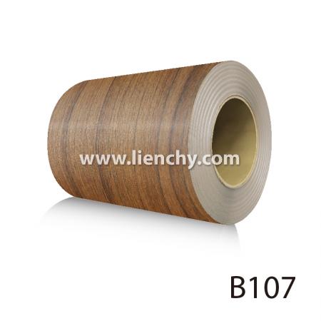 Dark Teak Grain PVC Pre-coated Metal coil