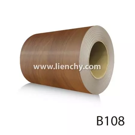 Walnut Grain PVC Pre-coated Metal coil
