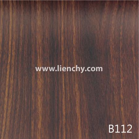 棕胡桃木紋PVC覆膜金屬鋼品(皮膜)