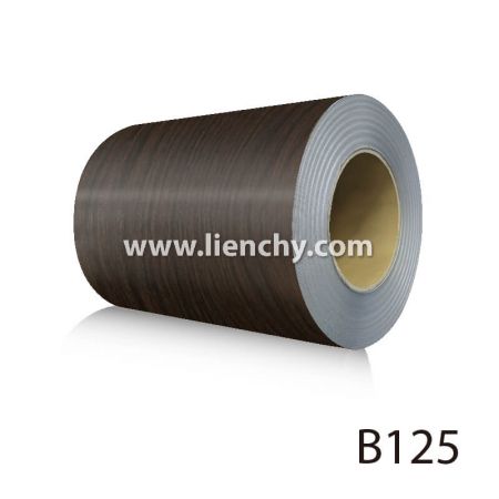 Black Sandalwood Grain PVC Pre-coated Metal coil