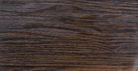 Black Sandalwood Grain PVC Film Laminated Metal - Black Sandalwood grain PVC laminated metal plate with deep brown surface and rough staggered lines