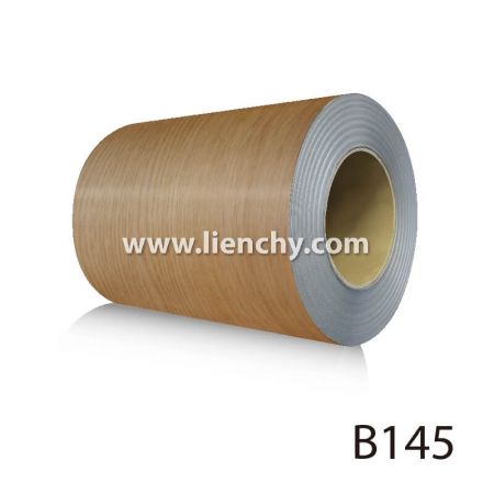 橡木米木纹PVC覆膜金属钢品(钢卷)