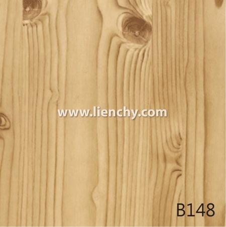 Film předpotaženého kovu s PVC fólií s dřevěným vzorem borovice