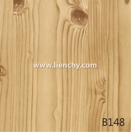 Pellicola di metallo pre-verniciato con pellicola PVC a grana di legno di pino