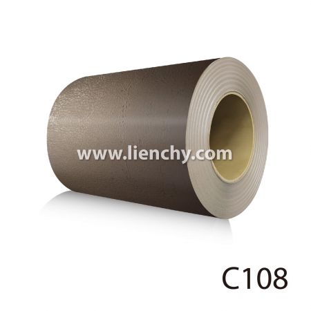 Brown Calfskin PVC Film Laminated Metal coil