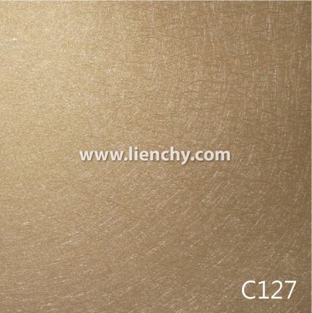 Película de metal laminado con PVC de textura de oro persa