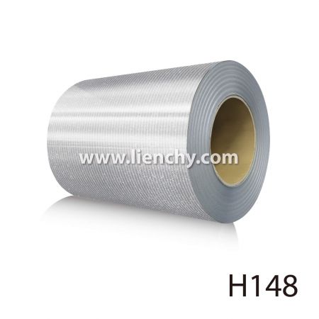 Silver Stripes (PVC+PET) laminated Metal coil