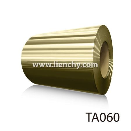 Bobina de Aço Inoxidável Champagne Gold Anti-impressão digital