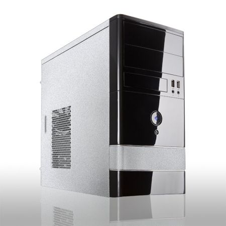 Computer case decorated with metallic series laminated metal plate