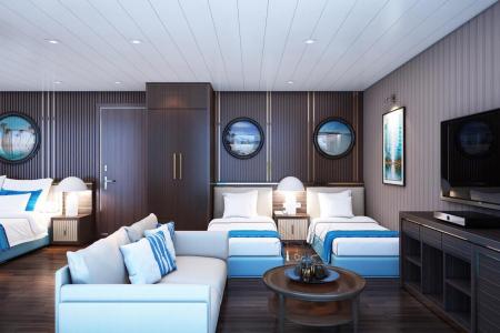 覆膜鋼板金屬建材-使用深色木紋覆膜金屬裝飾牆板的臥室。