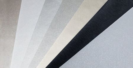 Metallic Series Laminated Metal - The surface is stable and textured PVC laminated metal series.