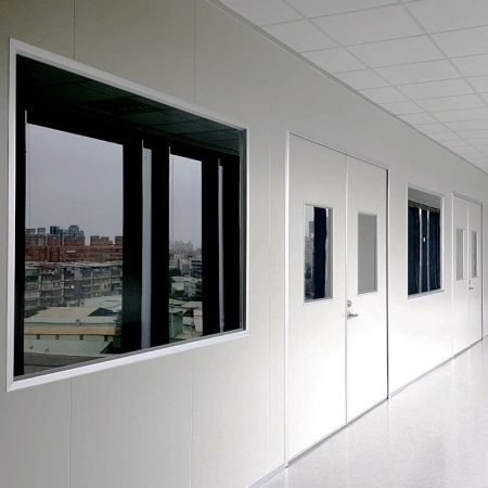 Laminated steel product for building material - clean room sandwich panel