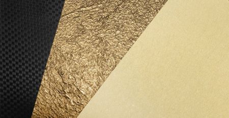 Textuurserie gelamineerd metaal.