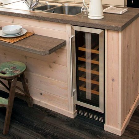 Produit en acier laminé pour matériau de construction - panneau refroidisseur à vin