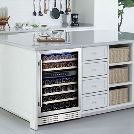 Laminated steel product for building material - wine cooler panel