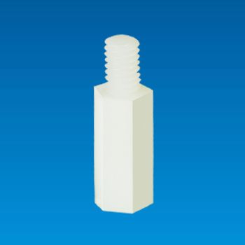 Support hexagonal fileté avec boulon - Support hexagonal d'entretoise THU4-406C