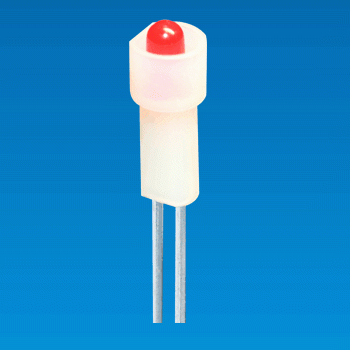 Ø3, 2-poliger Zylinder-LED-Halter - LED-Halterung EQC-09