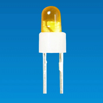 Ø3, 2 pin Cylinder LED Holder - LED Holder LED3-1D