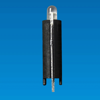 Ø3, 3 pin Cylinder LED Holder - LED Holder EEG-08
