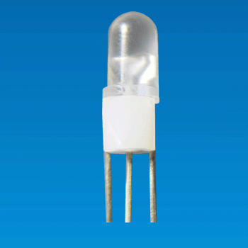 Ø3, 3 pin Cylinder LED Holder - LED Holder LED-3x3A