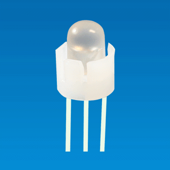 Ø5, 3 pin Cylinder LED Holder - LED Holder QLF-3A