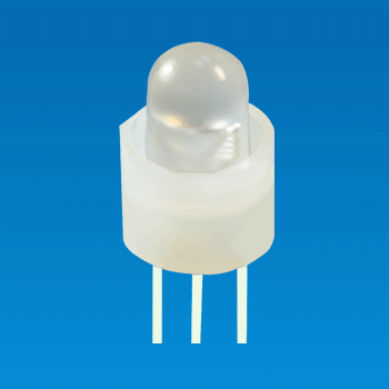 Ø5, 3 pin Cylinder LED Holder - LED Holder LED-2MX3