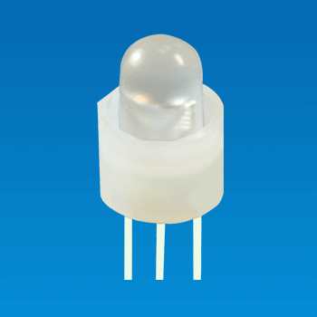 Support de LED cylindrique Ø5, 3 broches - Support de LED LED-2MX3