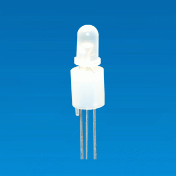 Ø5, 3 pin Cylinder LED Holder - LED Holder QBK-08